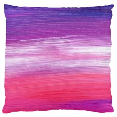 Abstract In Pink & Purple Large Cushion Case (single Sided)  by StuffOrSomething