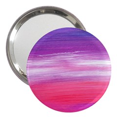 Abstract In Pink & Purple 3  Handbag Mirror