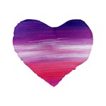 Abstract In Pink & Purple 16  Premium Heart Shape Cushion  Front