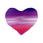 Abstract In Pink & Purple 16  Premium Heart Shape Cushion  Back