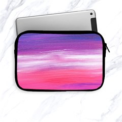 Abstract In Pink & Purple Apple Ipad Mini Zippered Sleeve