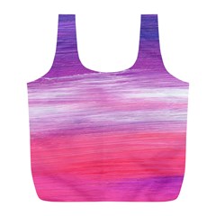 Abstract In Pink & Purple Reusable Bag (l) by StuffOrSomething