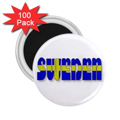 Flag Spells Sweden 2 25  Button Magnet (100 Pack) by StuffOrSomething