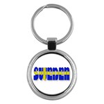 Flag Spells Sweden Key Chain (Round) Front