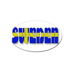 Flag Spells Sweden Sticker (oval) by StuffOrSomething