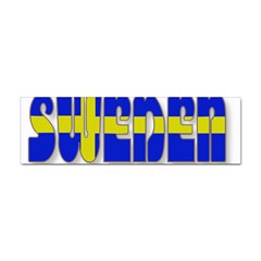 Flag Spells Sweden Bumper Sticker by StuffOrSomething