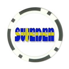 Flag Spells Sweden Poker Chip