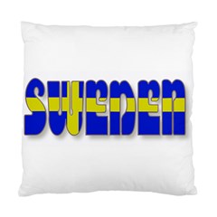 Flag Spells Sweden Cushion Case (single Sided) 