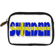 Flag Spells Sweden Digital Camera Leather Case by StuffOrSomething