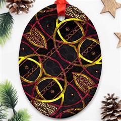 Luxury Futuristic Ornament Oval Ornament by dflcprints