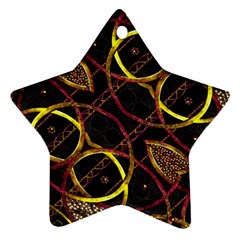 Luxury Futuristic Ornament Star Ornament (two Sides) by dflcprints