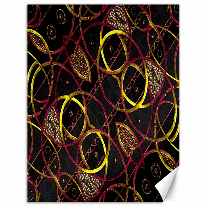 Luxury Futuristic Ornament Canvas 18  x 24  (Unframed)