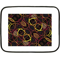 Luxury Futuristic Ornament Mini Fleece Blanket (two Sided) by dflcprints