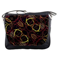 Luxury Futuristic Ornament Messenger Bag by dflcprints