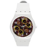 Luxury Futuristic Ornament Plastic Sport Watch (Medium) Front