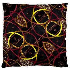 Luxury Futuristic Ornament Large Cushion Case (two Sided)  by dflcprints