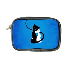 Blue White And Black Cats In Love Coin Purse