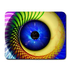 Eerie Psychedelic Eye Small Mouse Pad (rectangle)