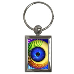 Eerie Psychedelic Eye Key Chain (rectangle) by StuffOrSomething