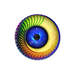 Eerie Psychedelic Eye Magnet 3  (round) by StuffOrSomething