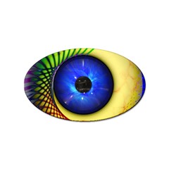 Eerie Psychedelic Eye Sticker 10 Pack (oval) by StuffOrSomething