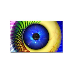 Eerie Psychedelic Eye Sticker 10 Pack (rectangle)