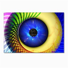 Eerie Psychedelic Eye Postcards 5  X 7  (10 Pack)