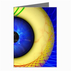 Eerie Psychedelic Eye Greeting Card by StuffOrSomething