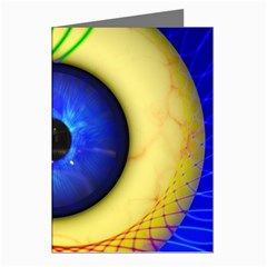 Eerie Psychedelic Eye Greeting Card (8 Pack)