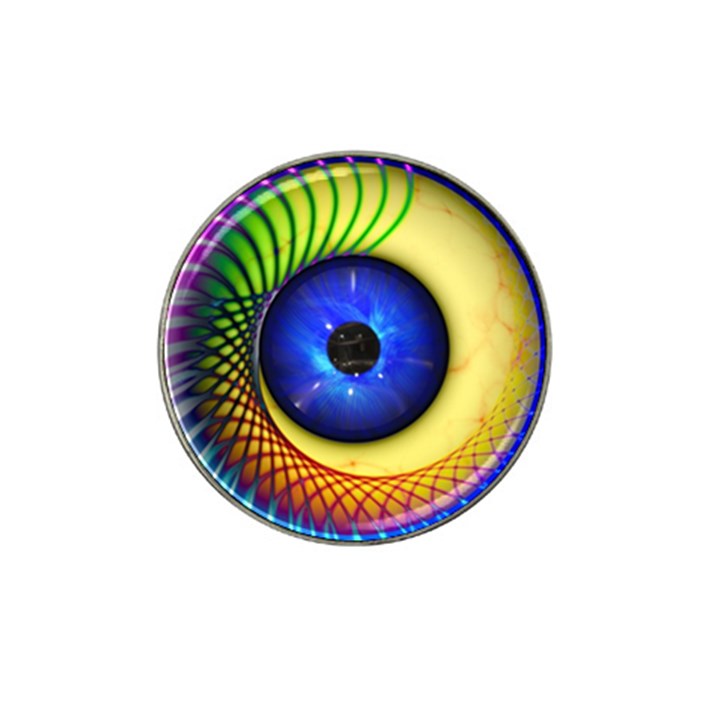 Eerie Psychedelic Eye Golf Ball Marker 4 Pack (for Hat Clip)