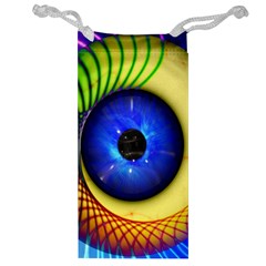 Eerie Psychedelic Eye Jewelry Bag