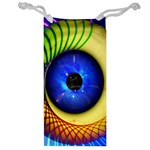 Eerie Psychedelic Eye Jewelry Bag Front