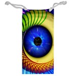 Eerie Psychedelic Eye Jewelry Bag Back