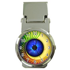 Eerie Psychedelic Eye Money Clip With Watch