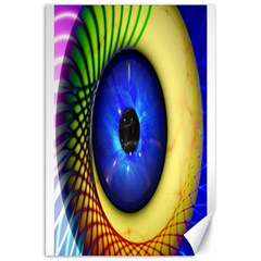 Eerie Psychedelic Eye Canvas 20  X 30  (unframed)