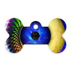 Eerie Psychedelic Eye Dog Tag Bone (one Sided) by StuffOrSomething