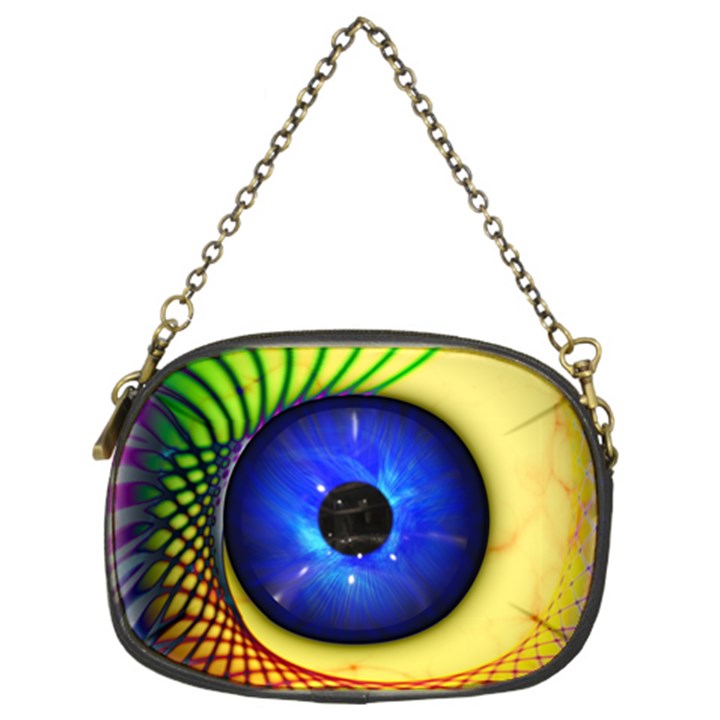 Eerie Psychedelic Eye Chain Purse (Two Sided) 