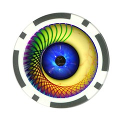 Eerie Psychedelic Eye Poker Chip (10 Pack)