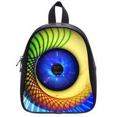 Eerie Psychedelic Eye School Bag (small)