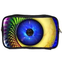 Eerie Psychedelic Eye Travel Toiletry Bag (two Sides)