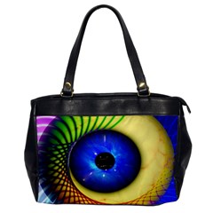 Eerie Psychedelic Eye Oversize Office Handbag (one Side)