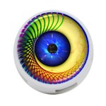 Eerie Psychedelic Eye 4-Port USB Hub (Two Sides) Front