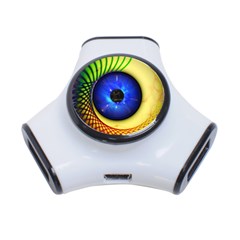 Eerie Psychedelic Eye 3 Port Usb Hub