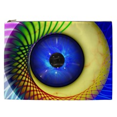 Eerie Psychedelic Eye Cosmetic Bag (xxl)