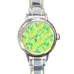 Summer Fun Round Italian Charm Watch Front