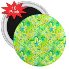 Summer Fun 3  Button Magnet (10 Pack)