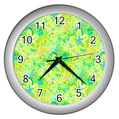 Summer Fun Wall Clock (silver) by rokinronda