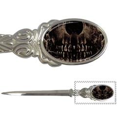 Skull Poster Background Letter Opener by dflcprints