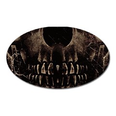 Skull Poster Background Magnet (oval) by dflcprints