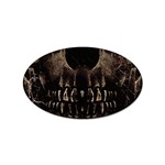 Skull Poster Background Sticker 100 Pack (Oval) Front